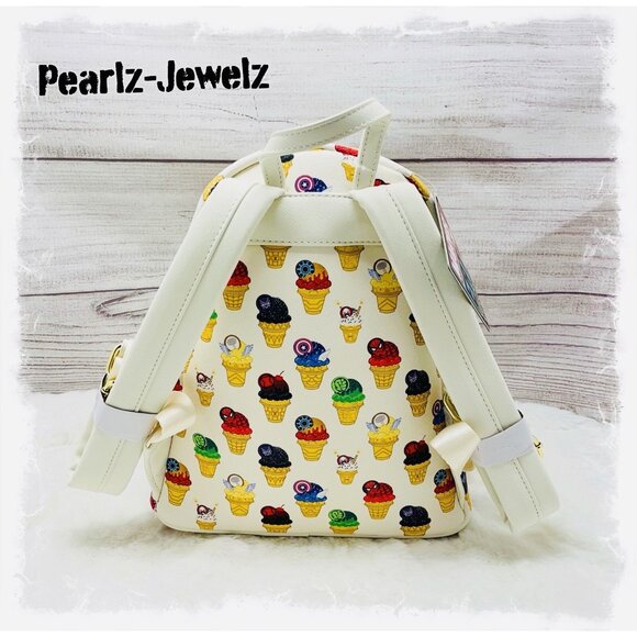 Marvel Eat the Universe Ice Cream Cones Mini Backpack - BoxLunch Exclusive NWT